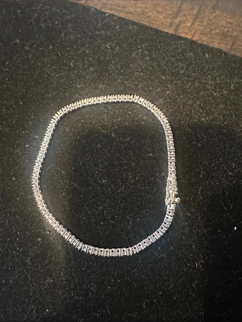 Classic Silver Tennis Bracelet with Moissanite Diamonds - Women's Jewelry